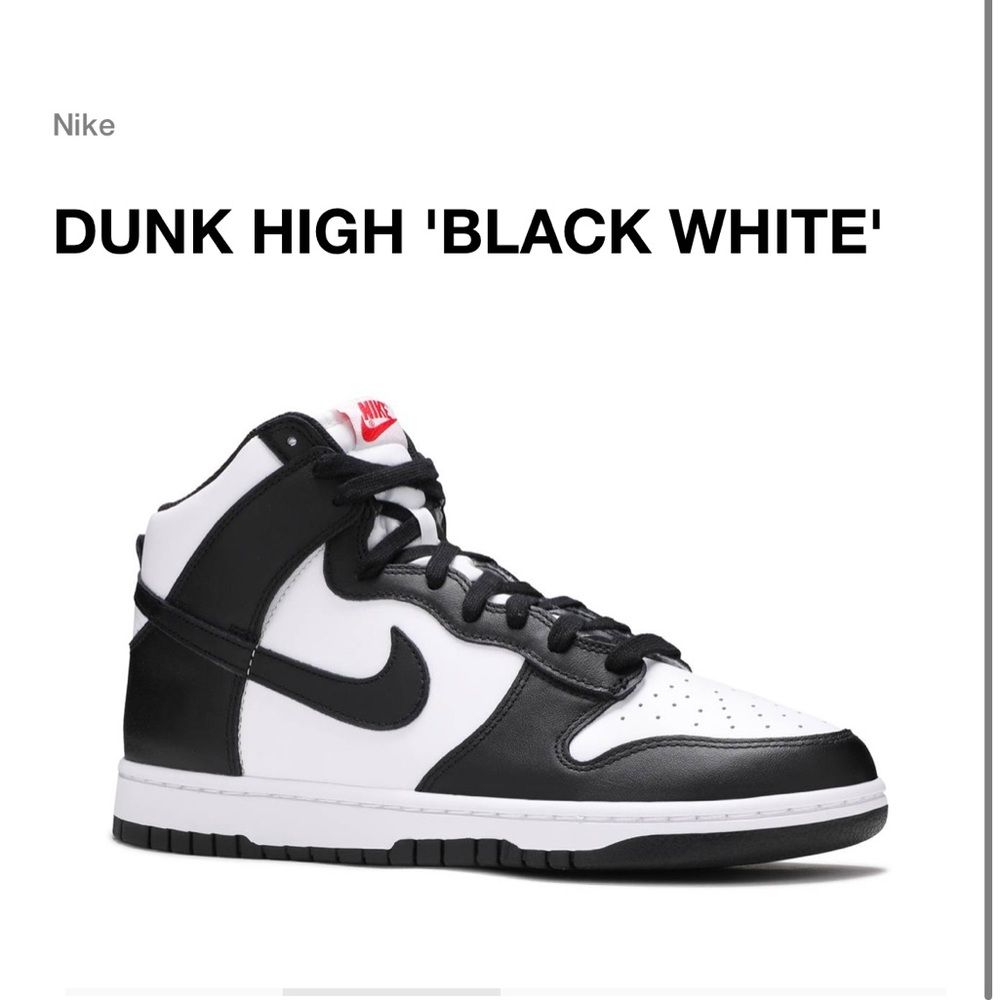 Dunk High Black white